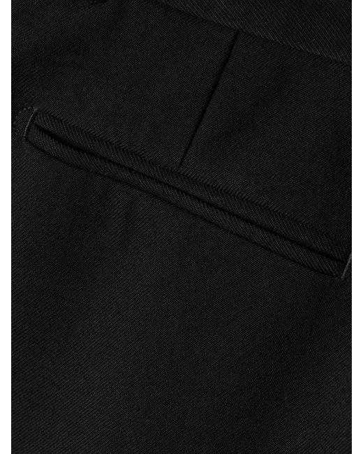 Calvin Klein Black Etna Wool Wide-Leg Pants