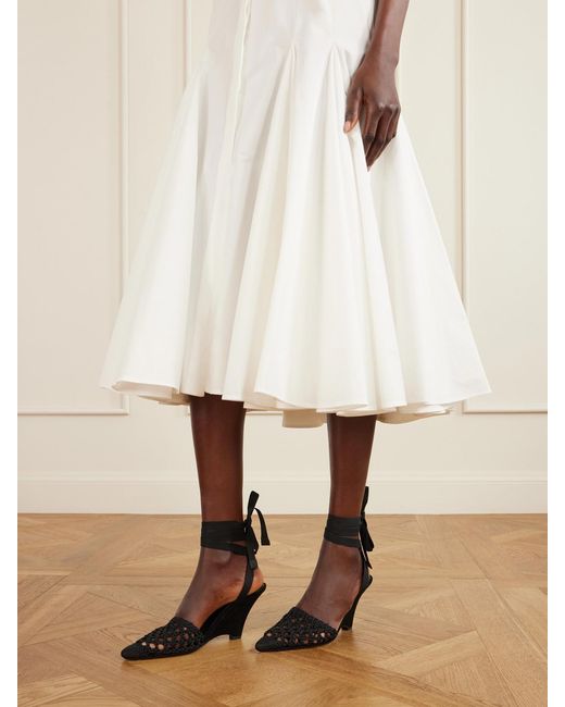Jacquemus Black The H Leather Wedge Pumps
