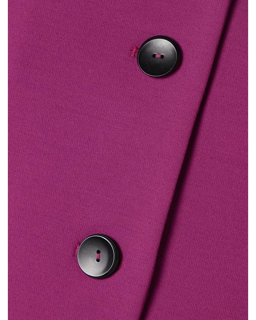 Maria McManus Purple Stretch-Wool Jacket