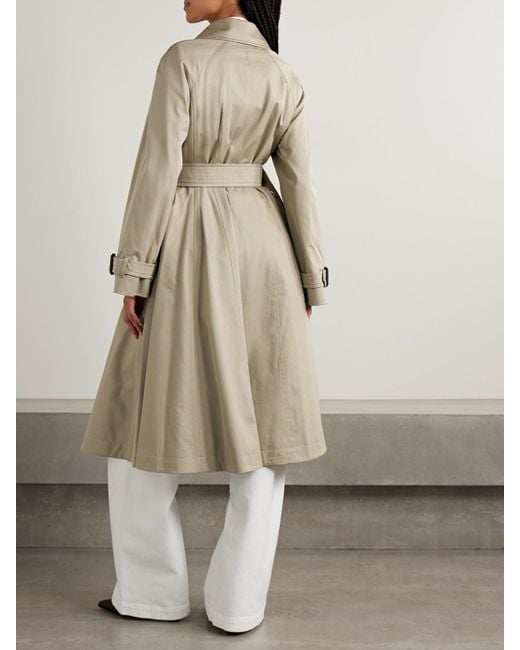 Burberry Natural Ellingham Belted Cotton-Gabardine Trench Coat