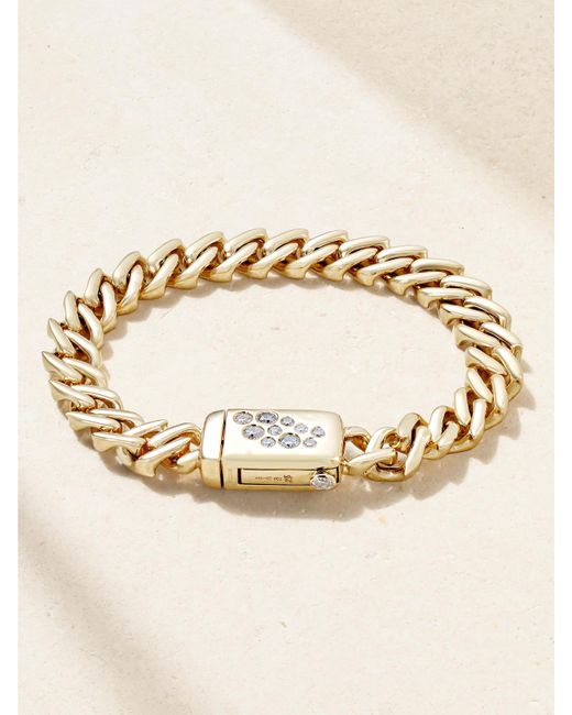 UNIFORM OBJECT Metallic Curb 18-Karat Diamond Bracelet