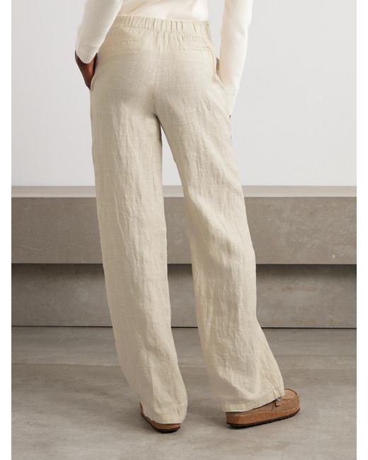 Fortela Natural Jaleh Linen Straight-Leg Pants