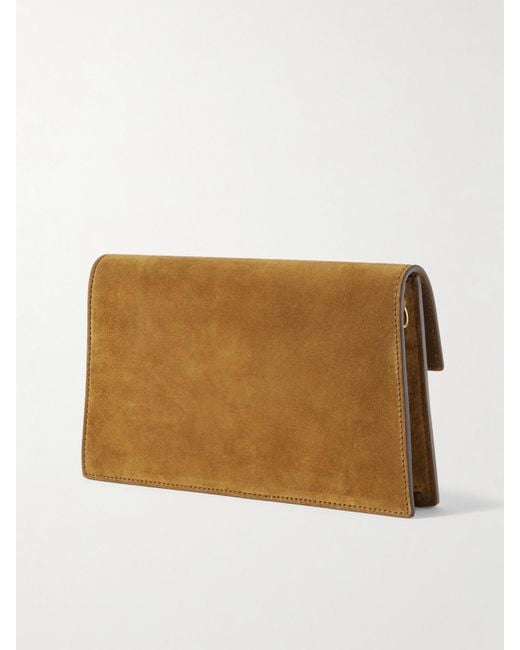 Metier Natural Parallel 22 Small Suede Shoulder Bag