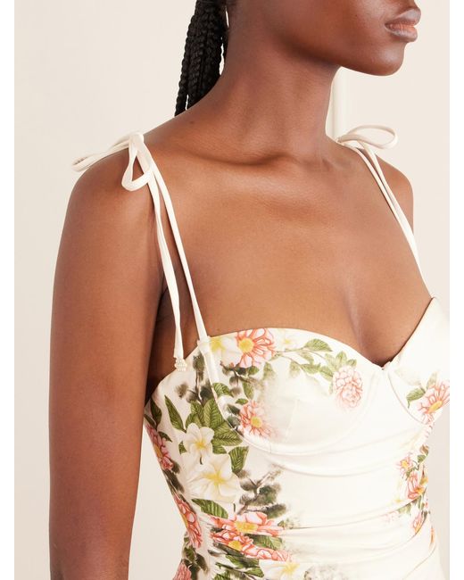 Agua Bendita White Rabano Printed Swimsuit