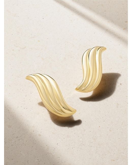 Boucles D'Oreilles En Or 18 Carats (750/1000) Celeste Large Anita Ko en coloris Natural