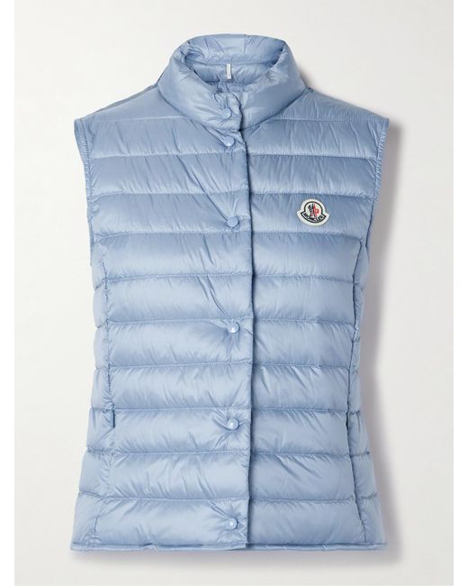 Moncler Blue Liane Quilted Shell Down Vest