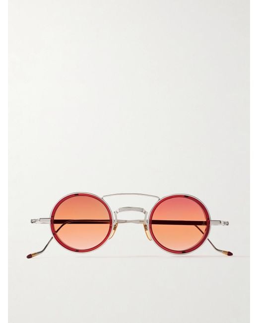 Lunettes De Soleil Rondes En Métal Ringo 2 Jacques Marie Mage en coloris Pink