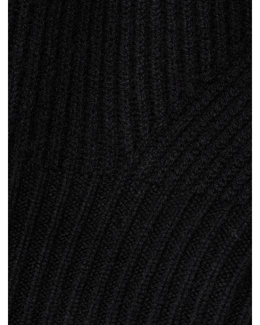Jonathan Simkhai Black Maple Ribbed Wool-Blend Turtleneck Tank