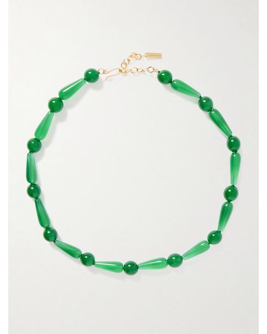 Completedworks Green The Depths Of Time Recycled Vermeil Chalcedony Necklace