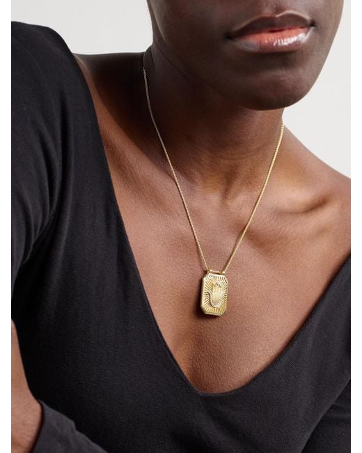 Marie Lichtenberg Natural Hand Scapular 18-Karat Diamond Necklace