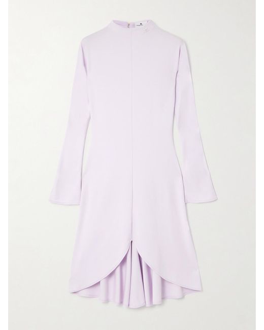 Courreges Pink Asymmetrisches Minikleid Aus Jersey