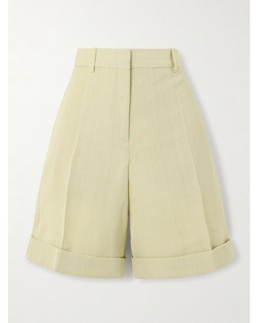 Jil Sander Natural Crepe Shorts