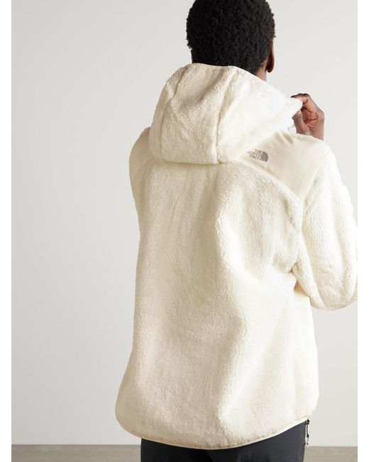 The North Face Natural Hooded Shell-Trimmed Fleece Jacket