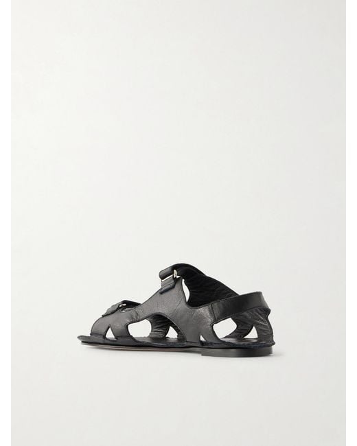 Jamie Haller Black The Walking Leather Sandals