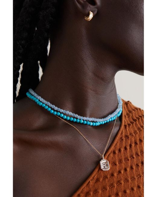 Mateo Natural 14-Karat Aquamarine Necklace