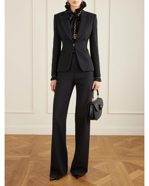 Gucci Black Bombshell Leather Pumps