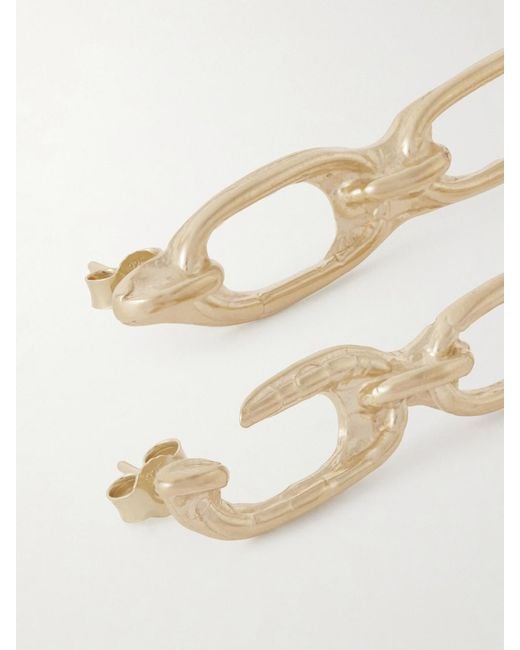YSSO Natural Open Link-Plated Earrings