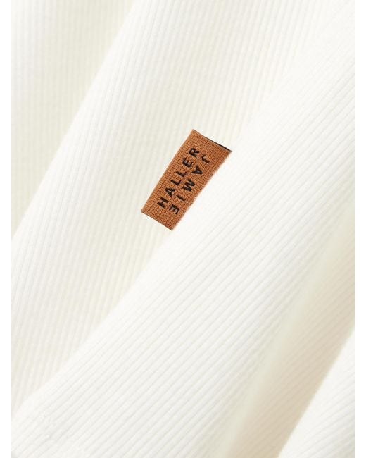 Jamie Haller White The Undershirt Ribbed Stretch-Modal Tank