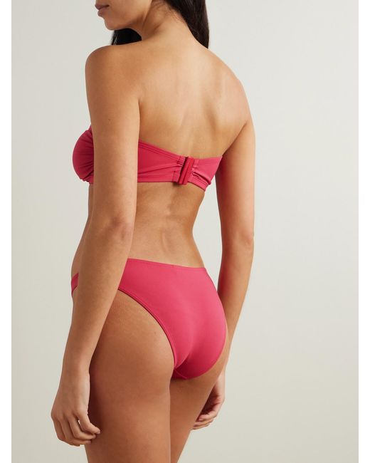 Eres Red Les Essentiels Show Bandeau Bikini Top