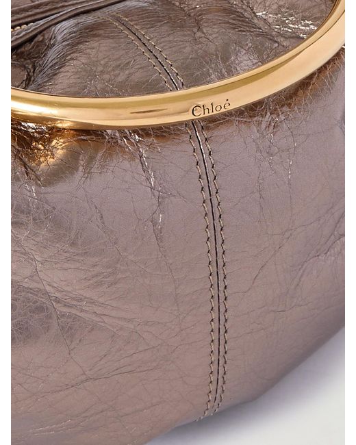 Chloé Pink Schultertasche Aus-Leder Mit Verzierungen