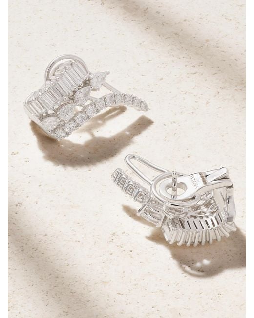YEPREM Natural 18-Karat Diamond Earrings
