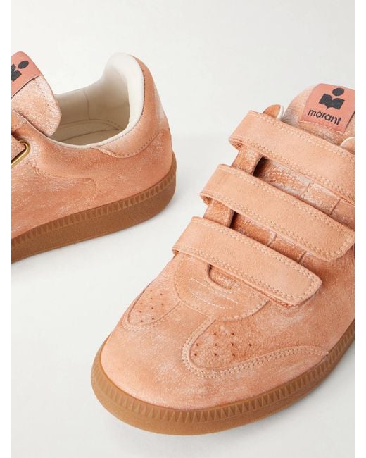 Isabel Marant Pink Beth Suede Sneakers