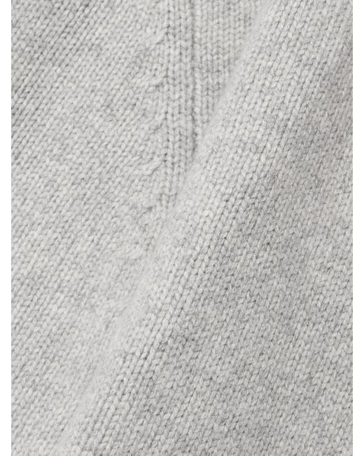 Brandon Maxwell Gray The Rowe Verkürzter Pullover Aus Kaschmir Mit Recycelten Fasern