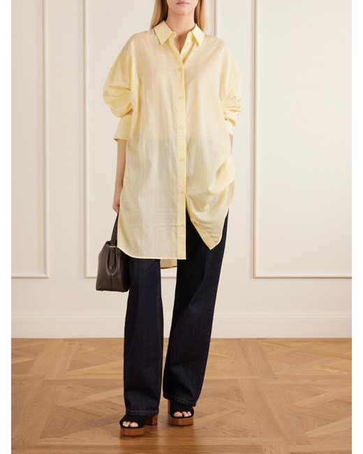 Totême Natural Lyocell And Cotton-Blend Shirt