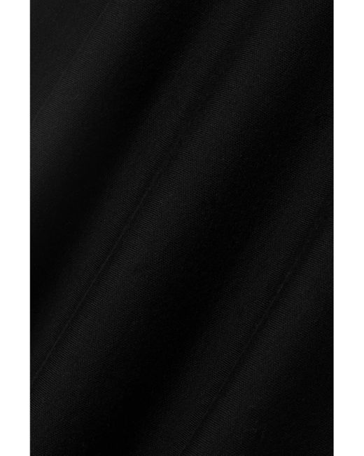 Gabriela Hearst Black Freddie Wool, Cashmere And Silk-Blend Midi Skirt