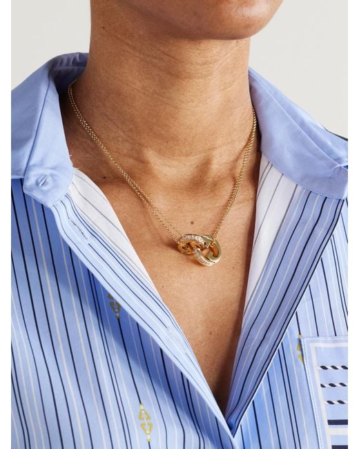 Gucci Natural Blondie-Tone Crystal Necklace