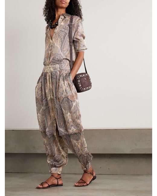 Chemise En Soie À Imprimé Cachemire Hypnotic Zimmermann en coloris Natural