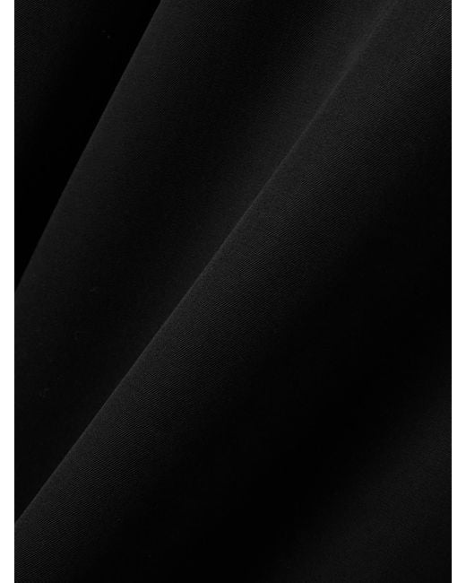 The Row Black Paras Pleated Wool-Twill Wide-Leg Pants