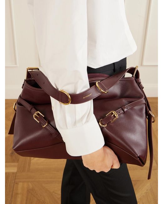 Givenchy White Voyou Medium Leather Shoulder Bag
