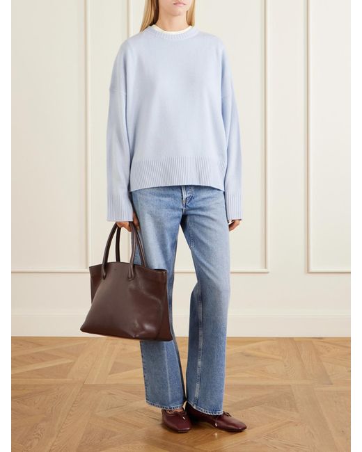 Loulou de Saison White Anton Cashmere Sweater