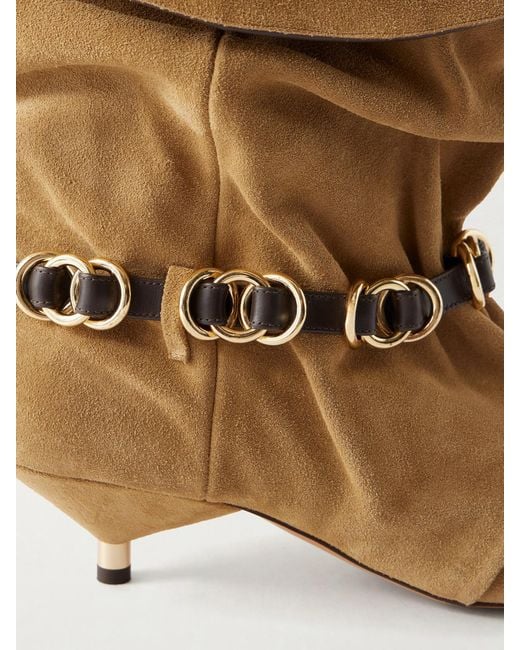 Isabel Marant Natural Edrik Suede Ankle Boots
