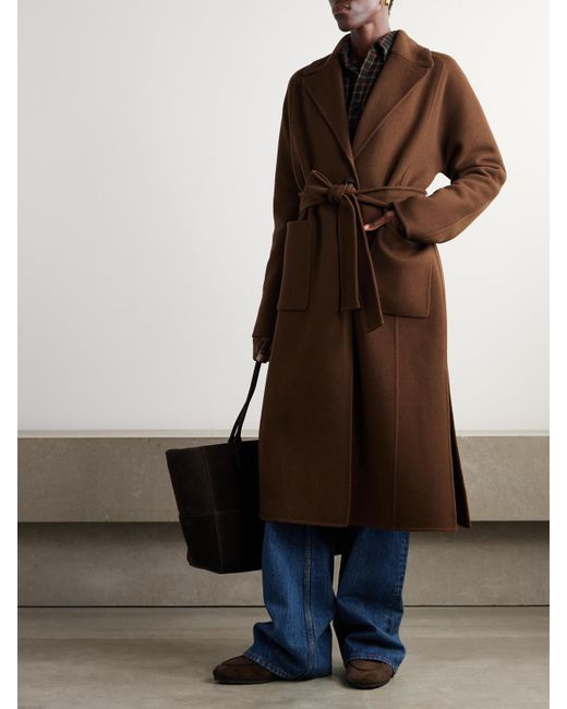 James Purdey & Sons Brown Portman Belted Wool And Cashmere-Blend Coat