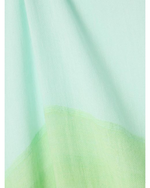 Lemlem Blue Beritu Strandkleid Aus Gestreifter Baumwolle Mit Kapuze