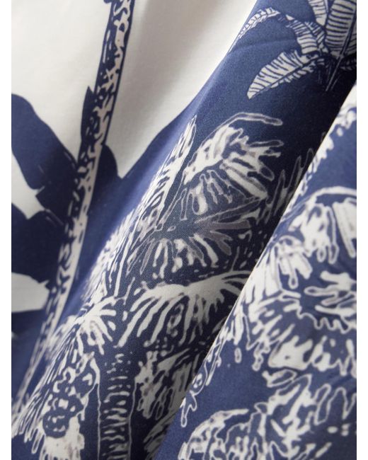 ANDRES OTALORA White Gingko Printed Lenzing Ecovero-Blend Maxi Dress