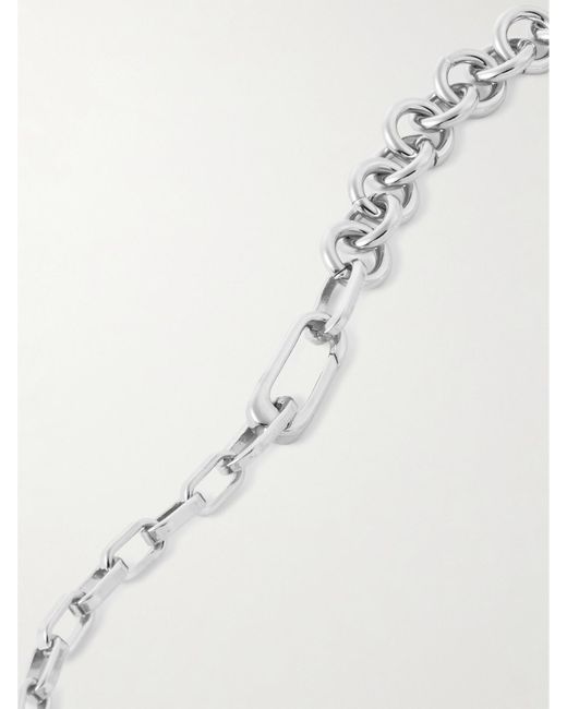 Laura Lombardi White Lega Platinum-Plated Necklace