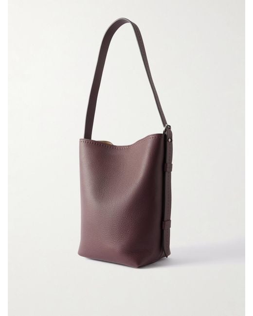 Max Mara White Archetipo Tote Aus Strukturiertem Leder