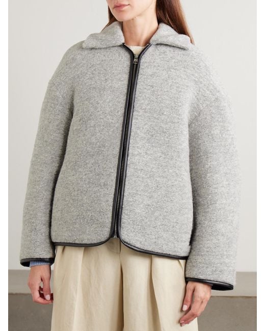 J.W. Anderson Gray Padded Wool-Blend Jacket