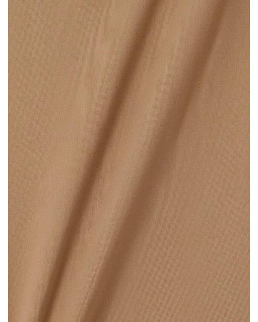 Marysia Swim Natural Calacatta Two-Tone Swimsuit