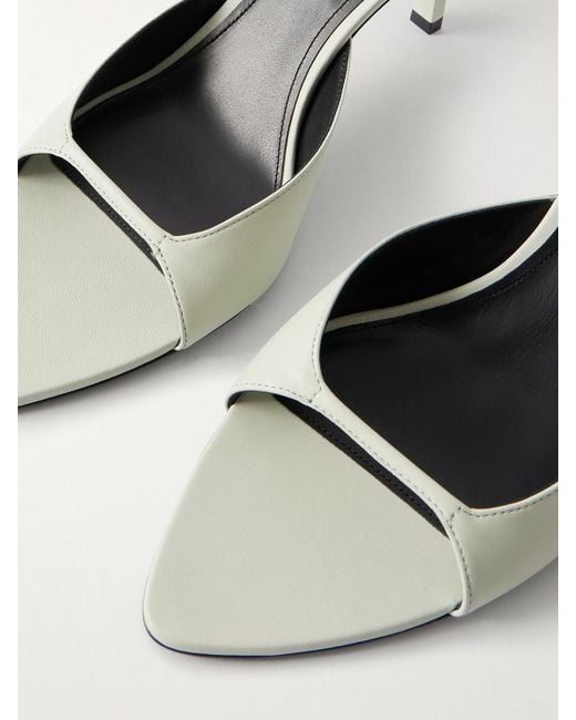 Victoria Beckham Natural Eliza Leather Sandals