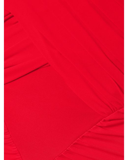 Ilkyaz Ozel Samsara Gathered Jersey Halterneck Gown