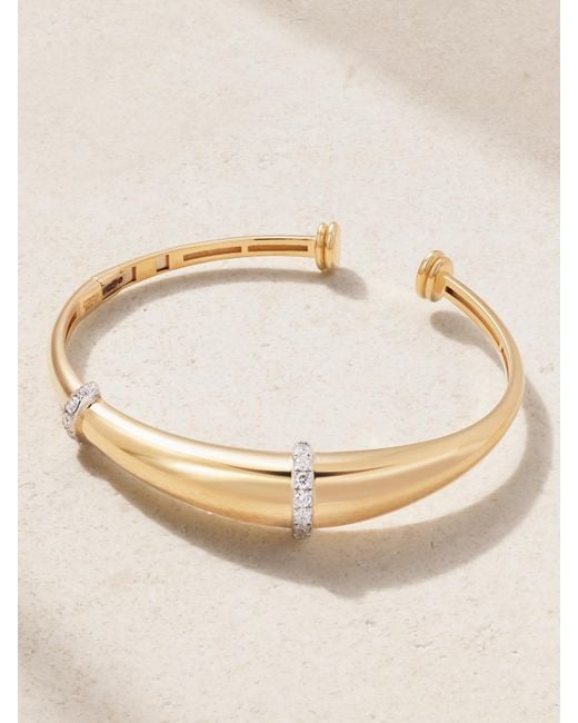 L'Atelier Nawbar Natural Buoy Armreif Aus 18 Karat Mit Diamanten