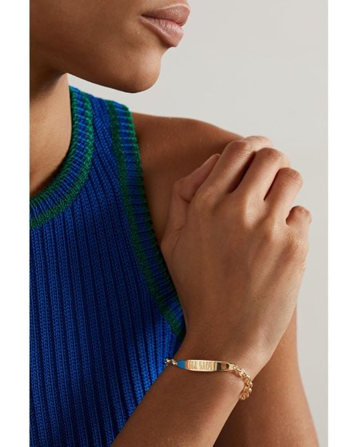 Jacquie Aiche Natural I Love You 14-Karat Bracelet