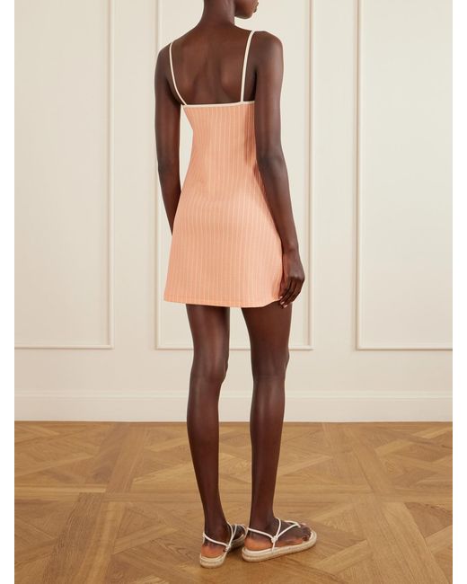 Eres Pink Vitality Cut-Out Jacquard Coverup