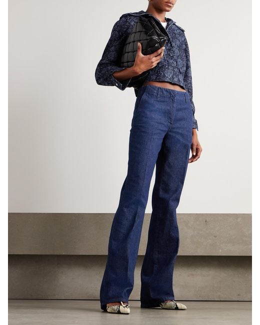 Dries Van Noten Blue Low-Rise Slim-Leg Jeans