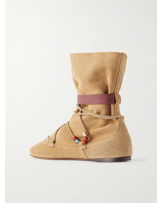 Isabel Marant Brown Letiz Suede Ankle Boots