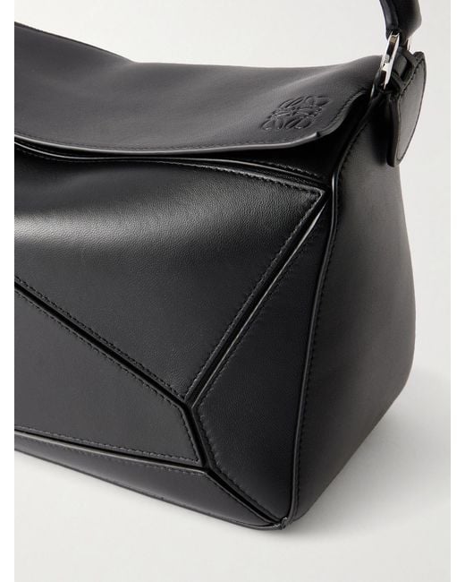 Loewe Black Paula's Ibiza Puzzle Small Leather Shoulder Bag